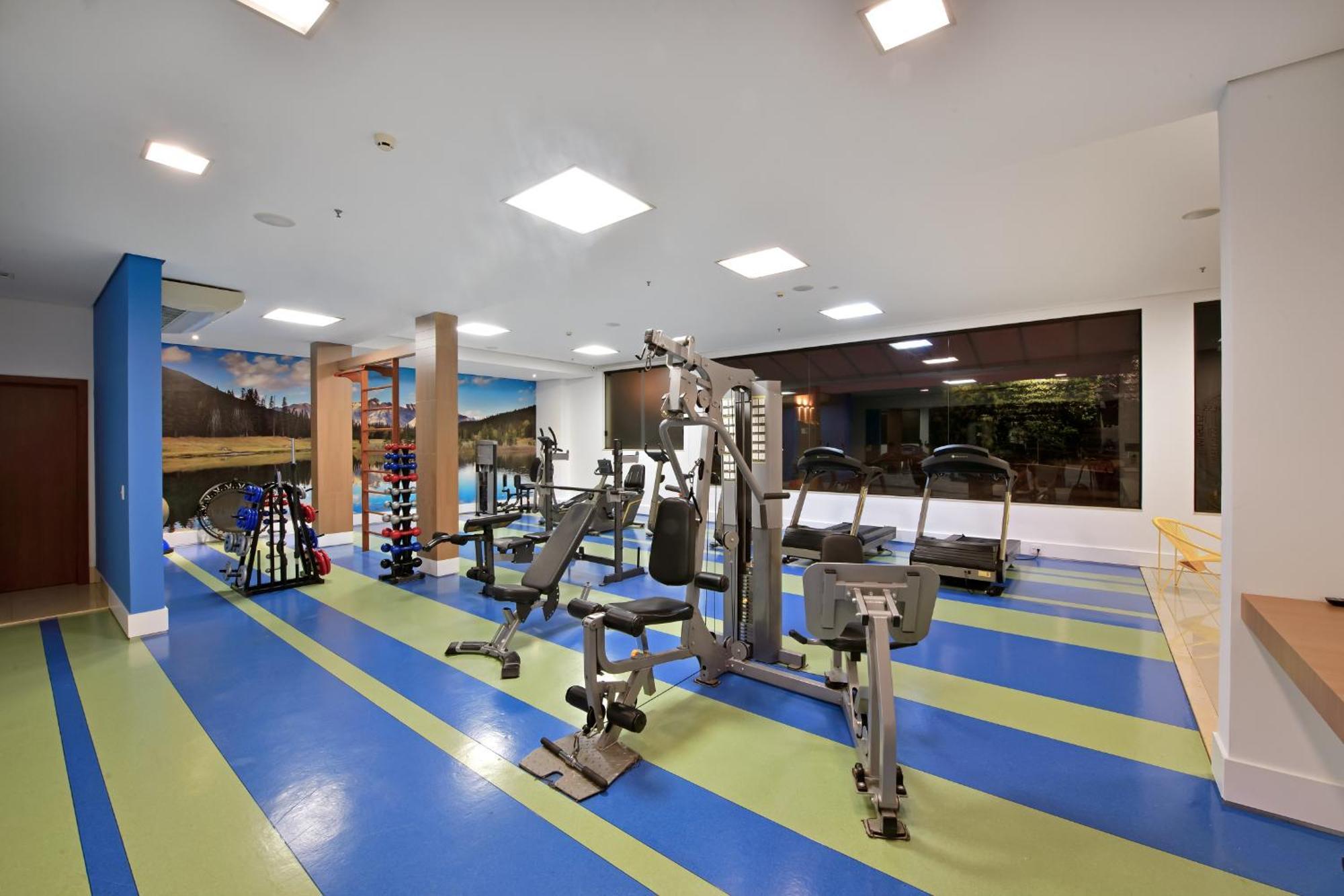 Hotel Mont Blanc Premium Ribeirão Preto Esterno foto The gym at the hotel